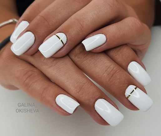 Білий манікюр осінь 2020 Білий манікюр осінь 2020