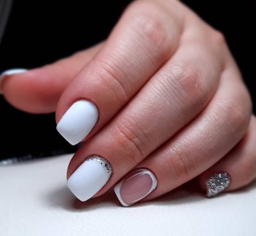 Білий манікюр осінь 2020 Білий манікюр осінь 2020