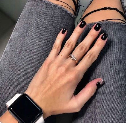 Чорний манікюр осінь 2020 Чорний манікюр осінь 2020