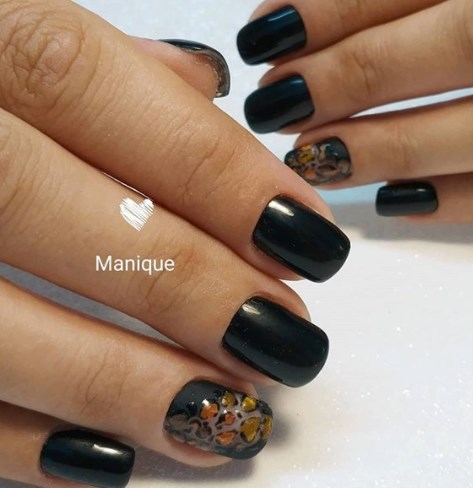 Чорний манікюр осінь 2020 Чорний манікюр осінь 2020