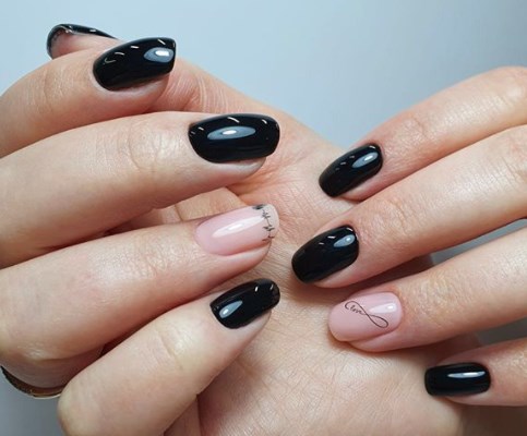 Чорний манікюр осінь 2020 Чорний манікюр осінь 2020
