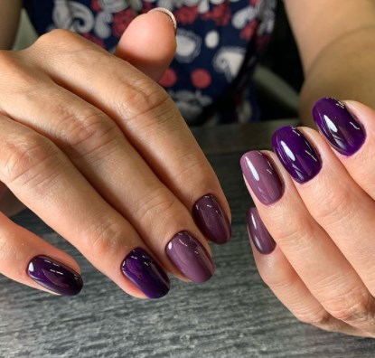 Фіолетовий манікюр осінь 2020 Фіолетовий манікюр осінь 2020