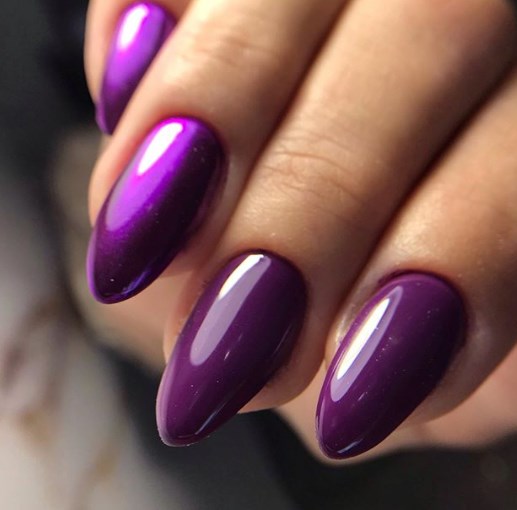 Фіолетовий манікюр осінь 2020 Фіолетовий манікюр осінь 2020