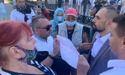 Протестувальників в Одесі розігнали / фото Протестувальників в Одесі розігнали / фото
