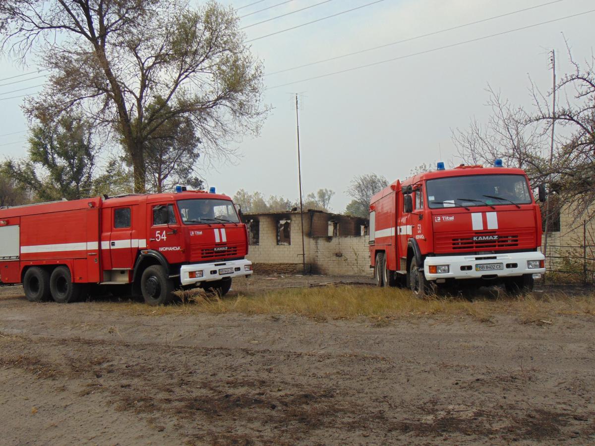 Пожежі в Луганській області