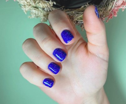 Модний синій манікюр осінь 2020 Модний синій манікюр осінь 2020