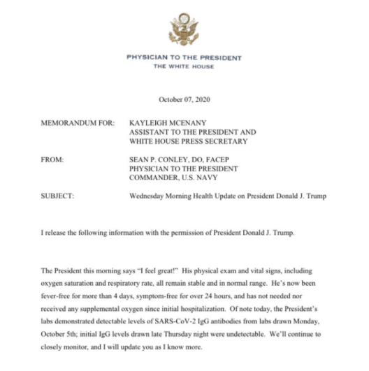'Лікування, як у президента': Трамп пообіцяв американцям безкоштовні ліки від Covid-19 'Лікування, як у президента': Трамп пообіцяв американцям безкоштовні ліки від Covid-19