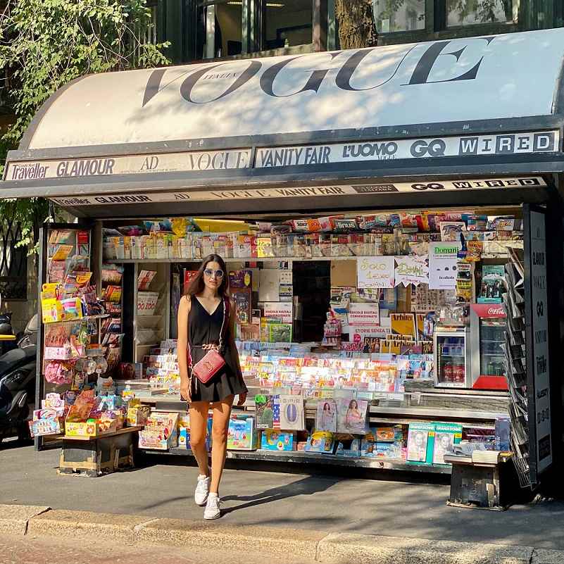 Вероника Дидусенко Milan Fashion Week 2020