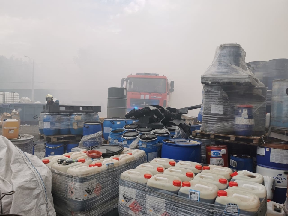 Пожежа на хімпідприємстві