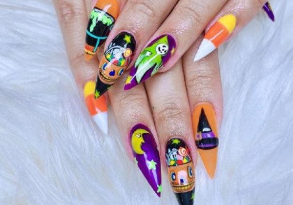 Маникюр на Хэллоуин 2020