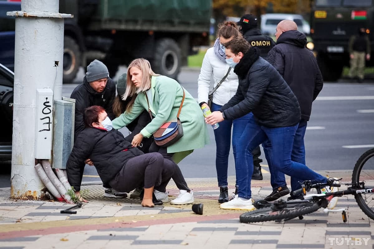 У Мінську на акції протесту силовики провели жорсткі затримання