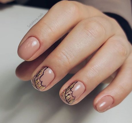 Осінній манікюр на короткі нігті 2020 Осінній манікюр на короткі нігті 2020