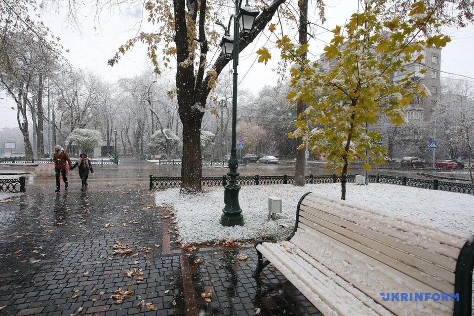 Перший сніг у Харкові