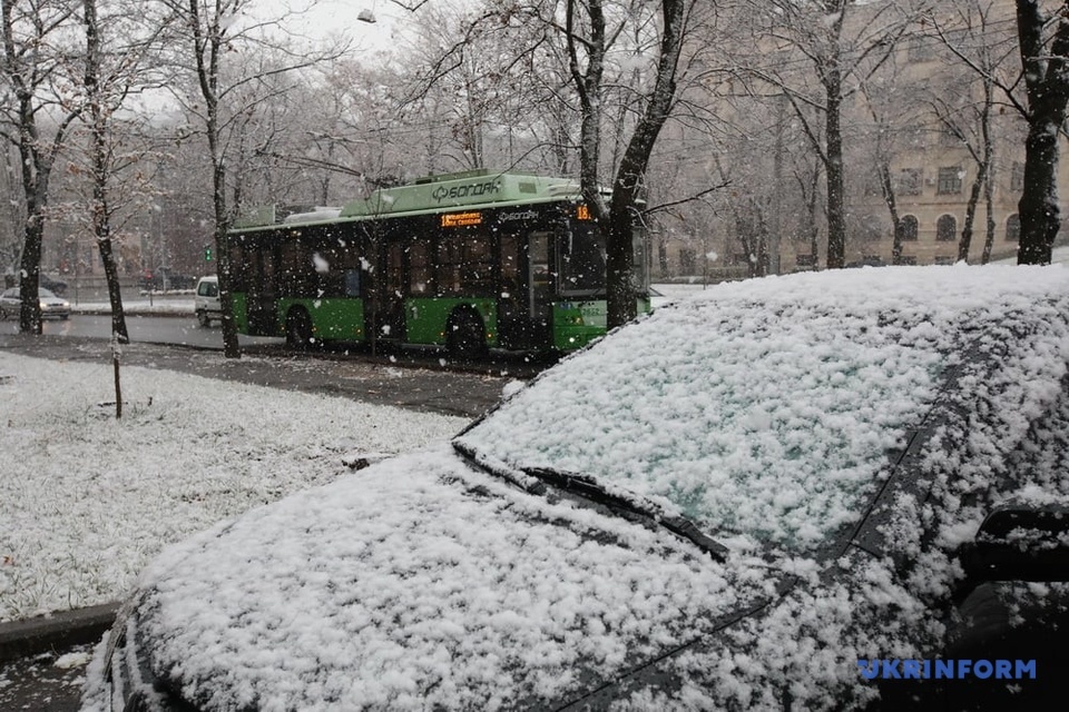 Перший сніг у Харкові