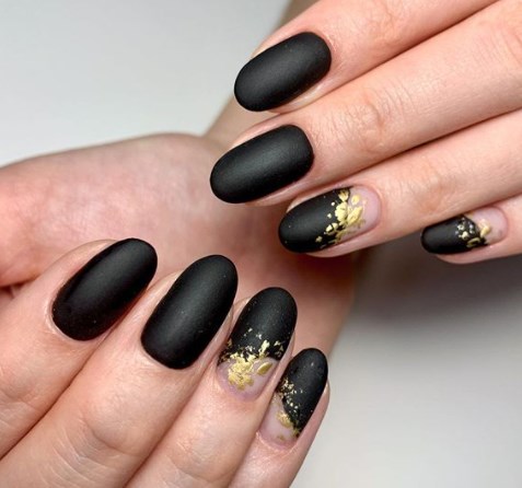 Золотий манікюр зима 2020 Золотий манікюр зима 2020