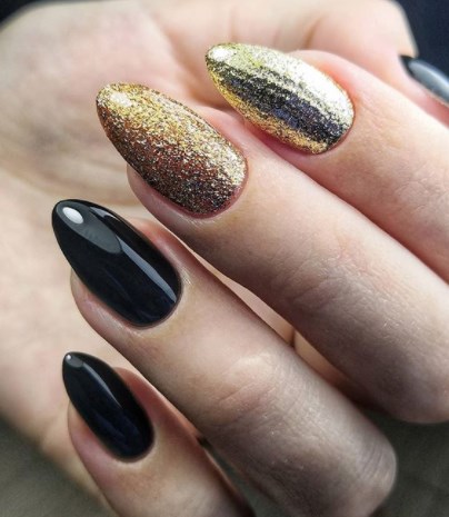 Золотий манікюр зима 2020 Золотий манікюр зима 2020