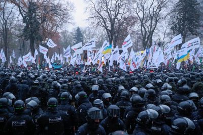 Протесты предпринимателей под Радой