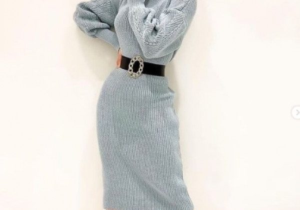 Теплі сукні дивовижної краси прийшли в моду на зиму 2021 - фото