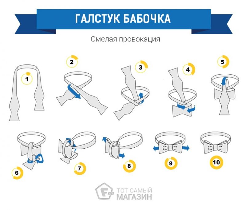 Пошаговое руководство завязывания галстука