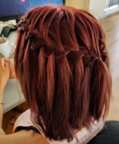 Модные косички на короткие волосы / Instagram