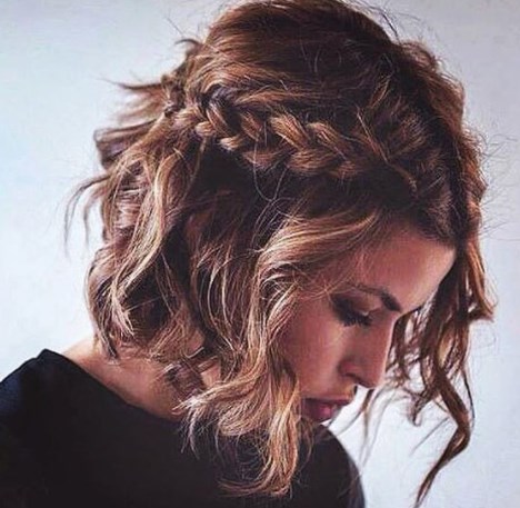 Модні кіски на коротке волосся