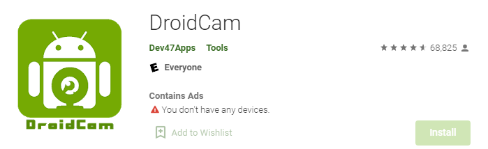 DroidCam – как всего за несколько минут превратить свой смартфон в веб-камеру