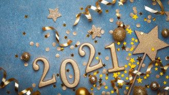 Листівки з Новим роком 2021 і привітання - 1 січня свято