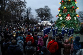 Открытие новогодней елки в Одессе / dumskaya.net Открытие новогодней елки в Одессе / dumskaya.net