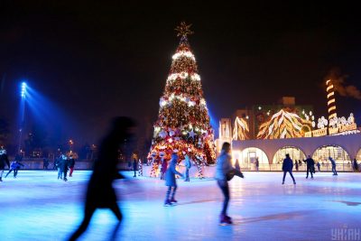 Київ, зима, каток