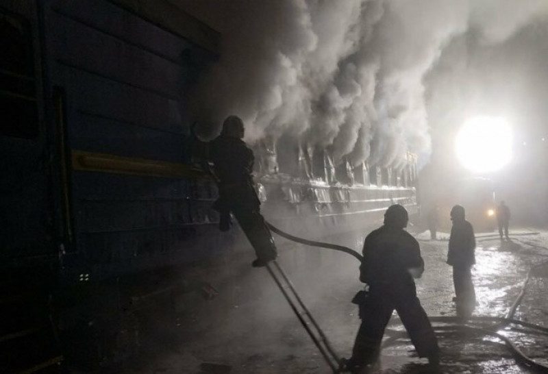 На Полтавщине в поезде Укрзализныци сгорели люди