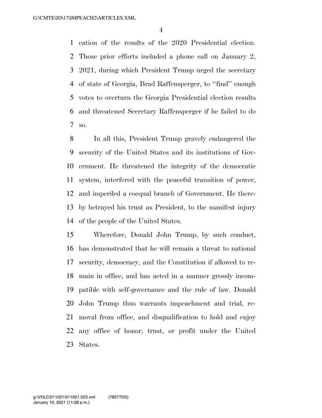 Резолюція про імпічмент Дональда Трампа Резолюція про імпічмент Дональда Трампа