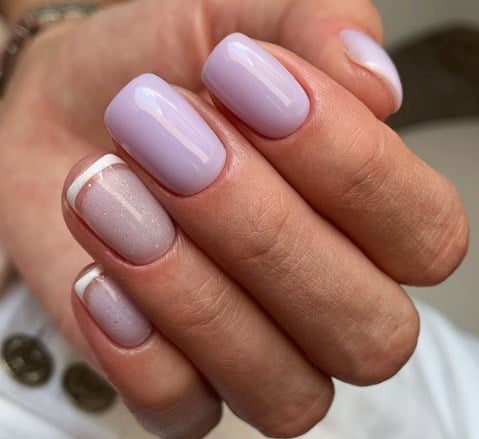 Ліловий манікюр весна-літо 2021