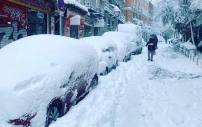 Снегопад в Испании