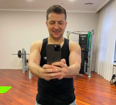 Зеленский опубликовал селфи из спортзала / Instagram