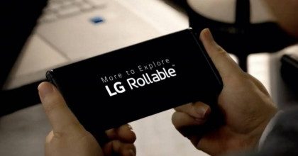 LG показала работающий концепт уникального смартфона Rollable с выдвижным дисплеем