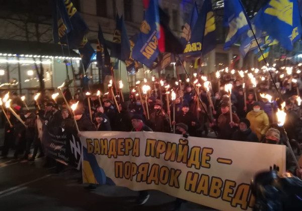 Києвом пройшов марш до Дня народження Бандери: фото і відео