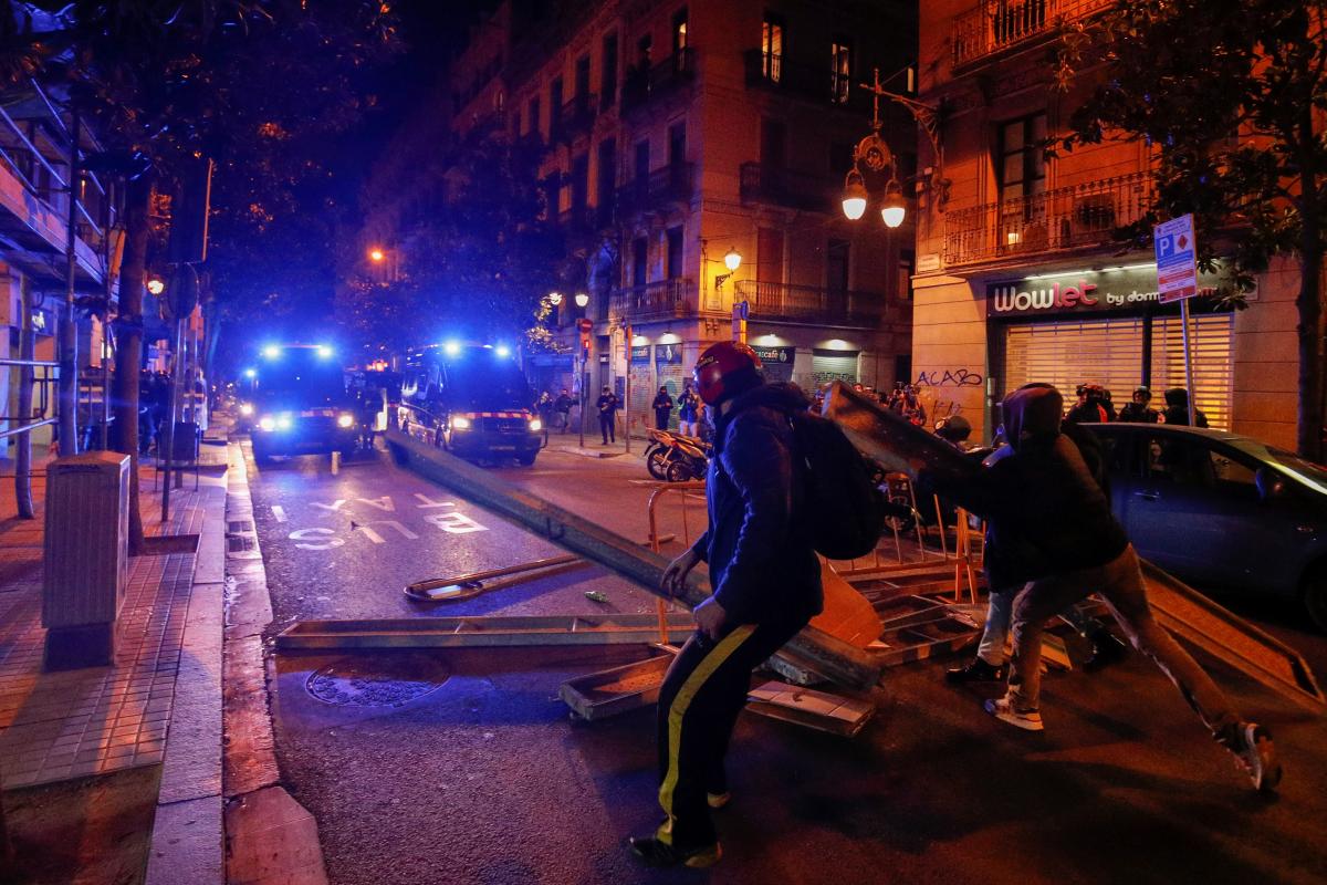 В Испании в результате протестов задержаны около 40 человек