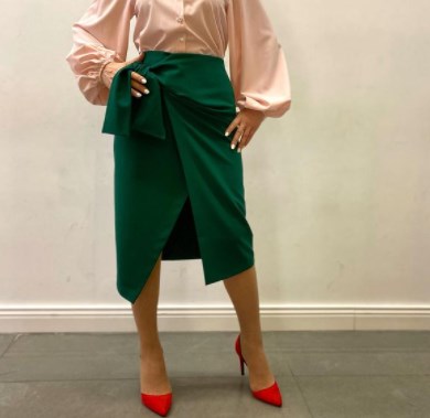 Модные юбки с запахом 2021