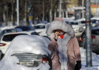 мороз, зима