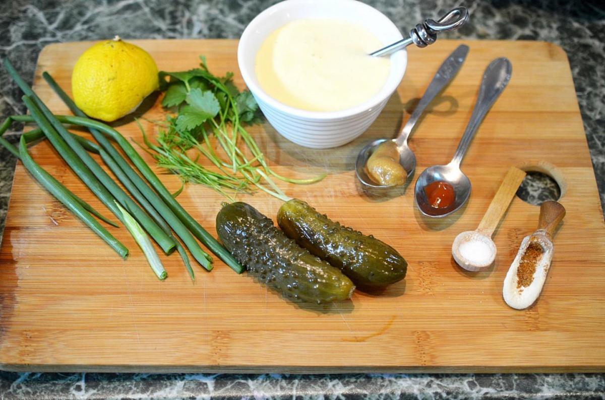 Тартар соус с солеными огурцами с майонезом (классический) | Еда от ШефМаркет | Дзен