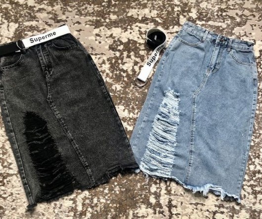 Модні джинсові спідниці 2021