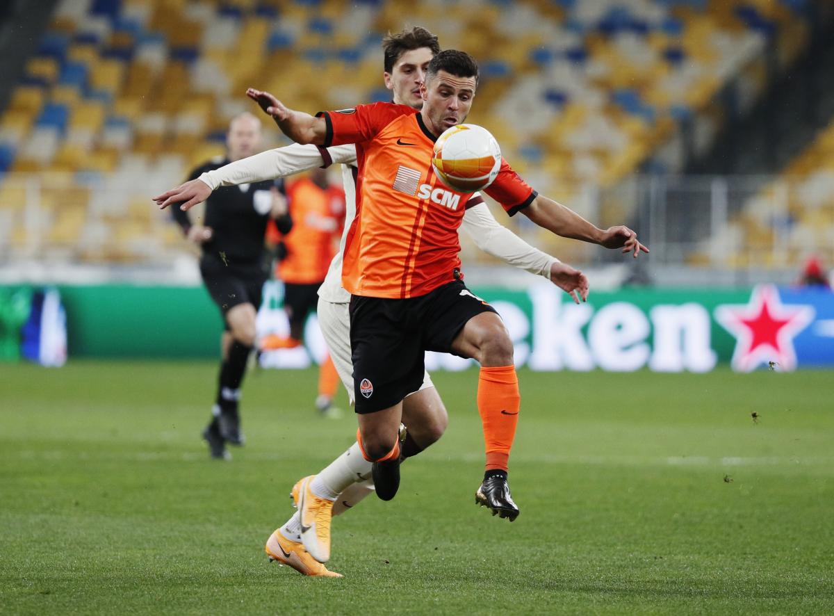 Матч Шахтер - Рома Лига Европы