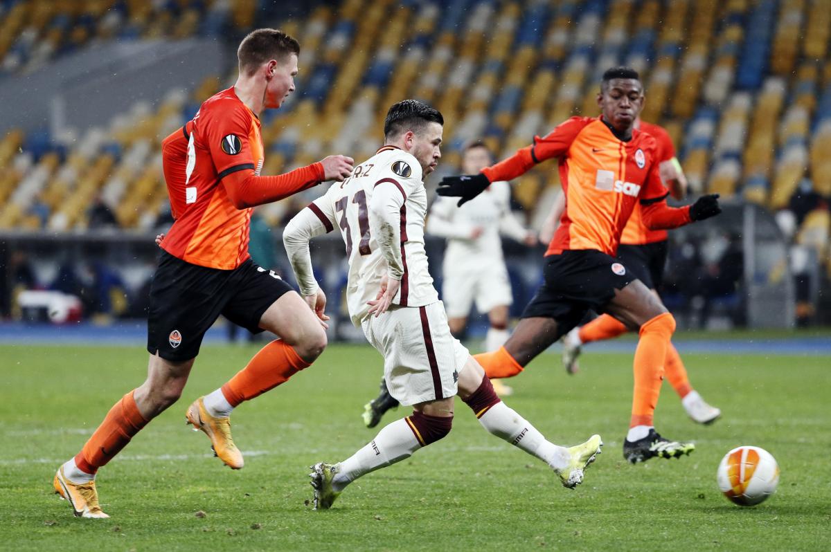 Матч Шахтер - Рома Лига Европы