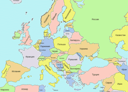 Британская газета дважды указала Беларусь на карте Европы