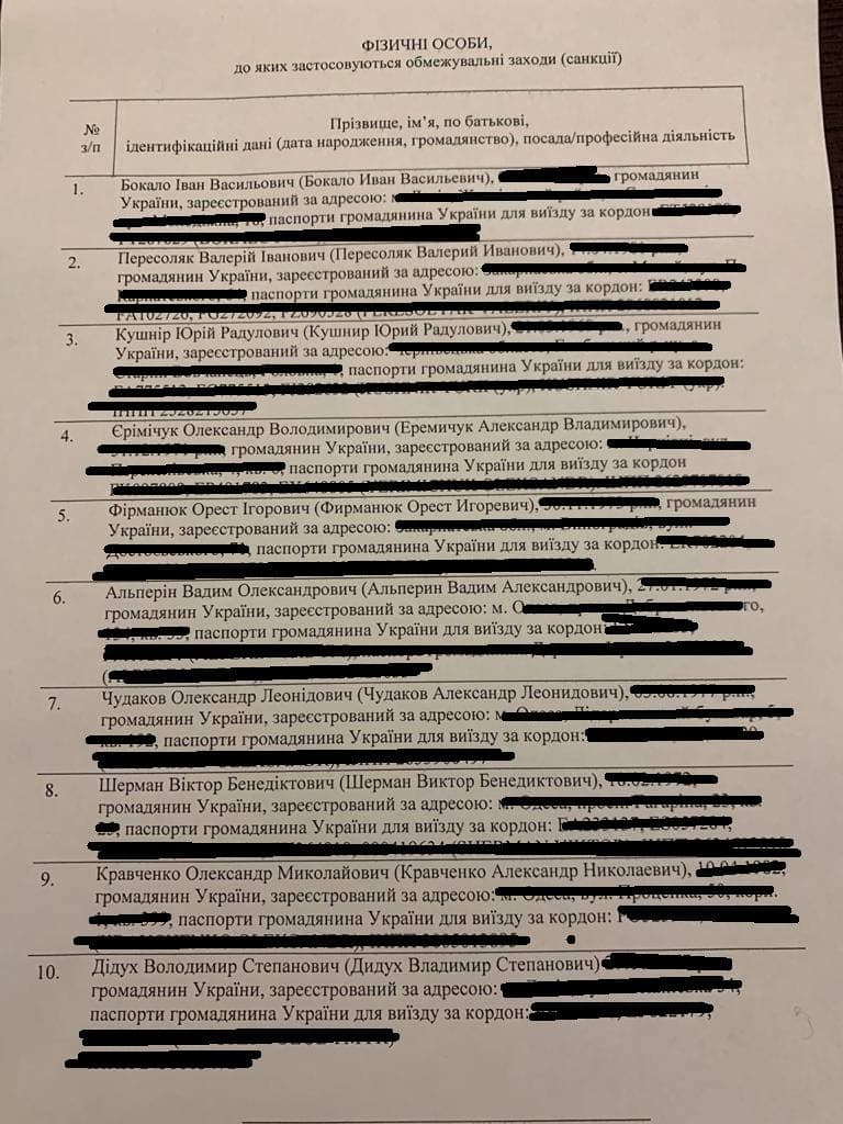 Санкции СНБО против топ-контрабандистов: выяснились фамилии