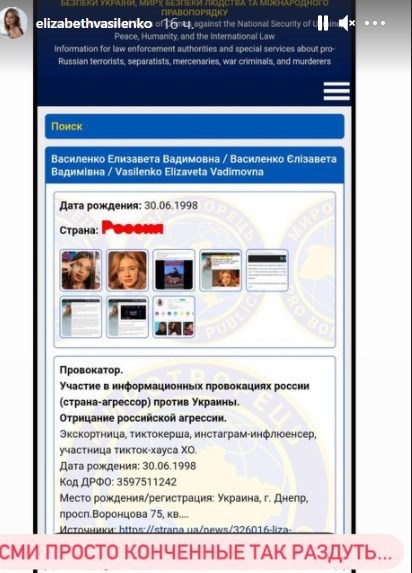 'Раздули СМИ': блогер Василенко возмутилась попаданием в Миротворец
