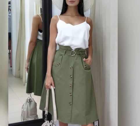 Модні спідниці міді 2021 весна-літо Модні спідниці міді 2021 весна-літо