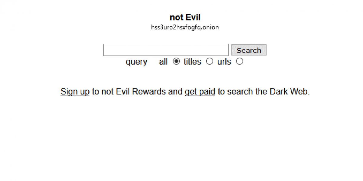 not evil search