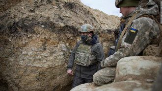 Володимир Зеленський на Донбасі Володимир Зеленський на Донбасі