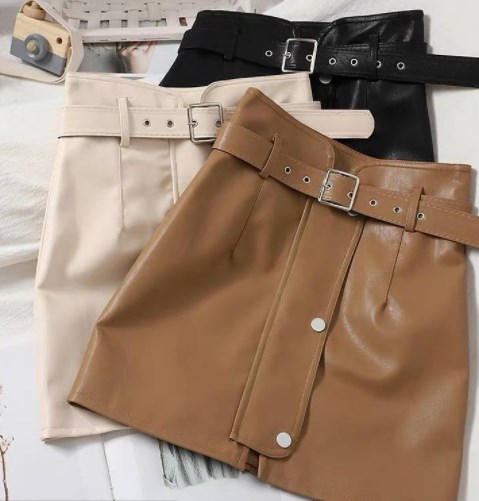 Шкіряні спідниці весна-лето 2021